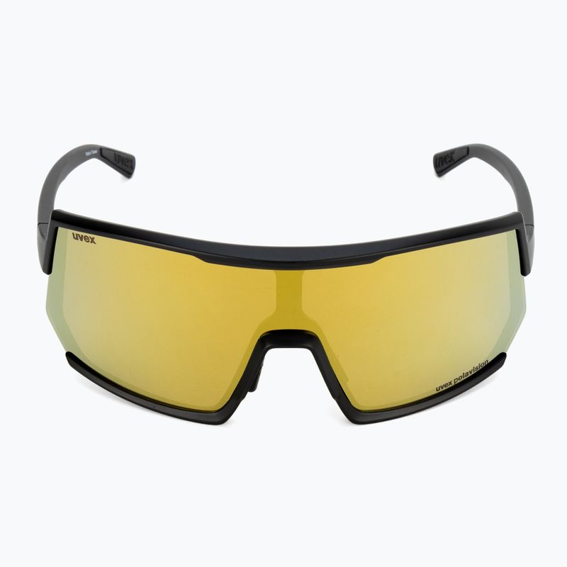 Occhiali da sole UVEX Sportstyle 235 P nero opaco/giallo specchiato 3