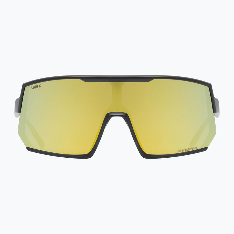 Occhiali da sole UVEX Sportstyle 235 P nero opaco/giallo specchiato 6