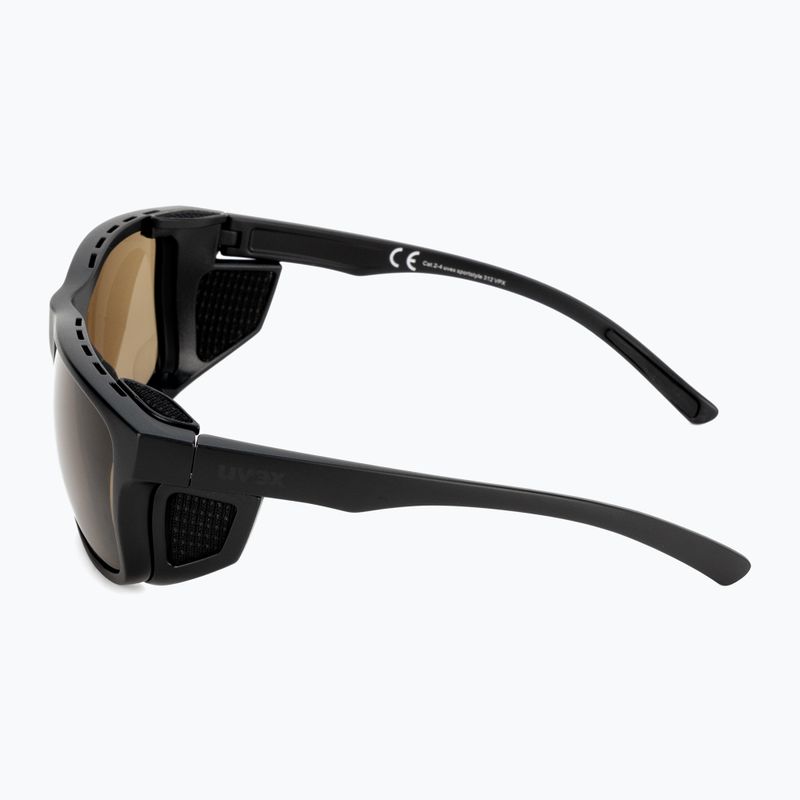 Occhiali da sole UVEX Sportstyle 312 Vpx nero opaco/marrone 4