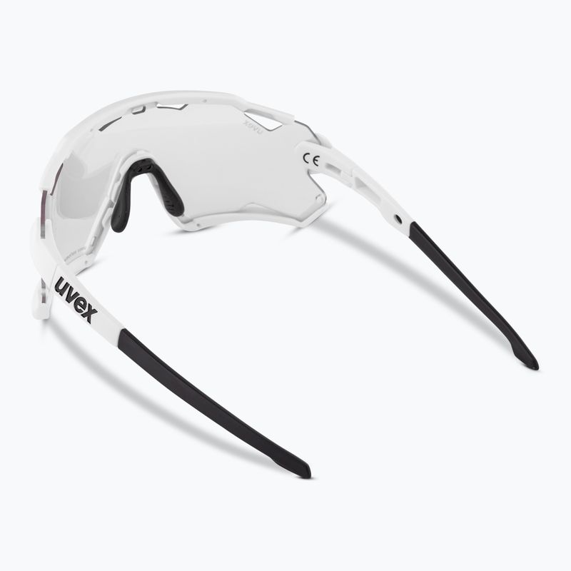 Occhiali da sole UVEX Sportstyle 228 V bianco opaco/litemirror argento 2