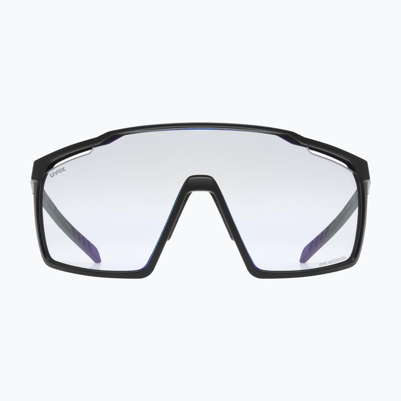 Occhiali da sole UVEX Mtn Perform V nero opaco/blu specchiante 2