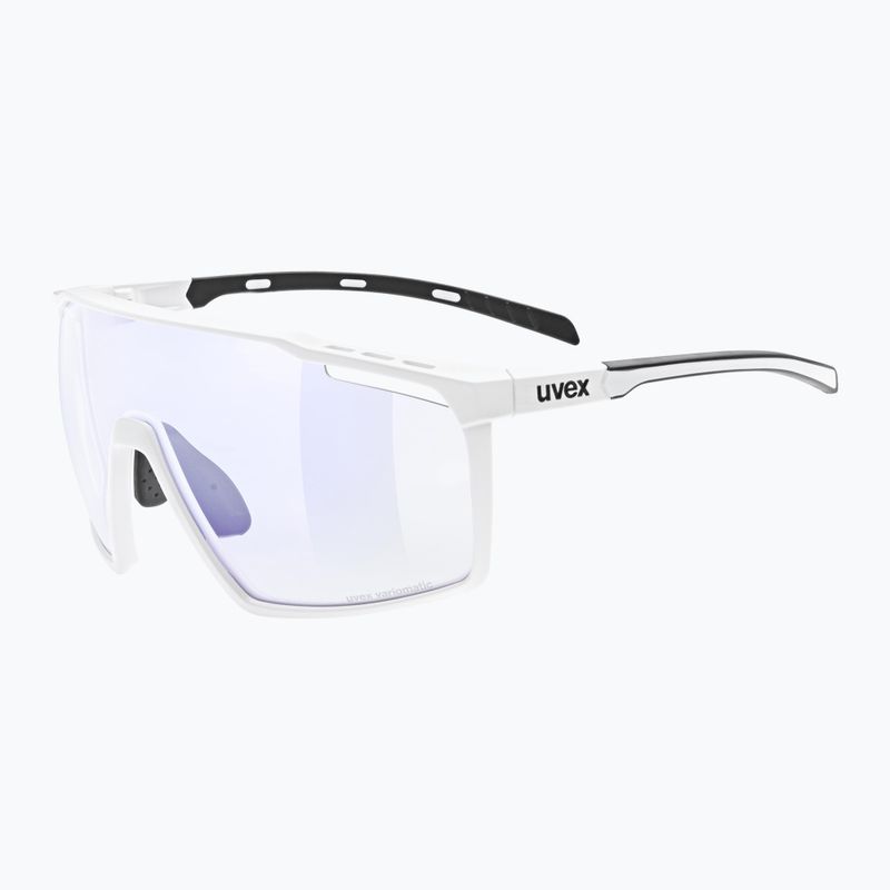 Occhiali da sole UVEX Mtn Perform V bianco opaco/blu specchiante
