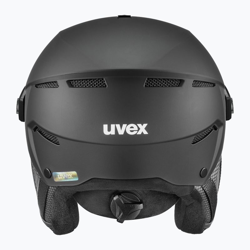 Casco da sci UVEX Instinct Visor PRO V nero opaco/argento/argento 2