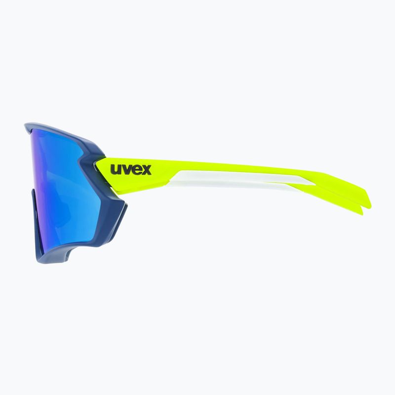 Occhiali da sole UVEX Sportstyle 231 2.0 blu giallo opaco/blu specchiato 4