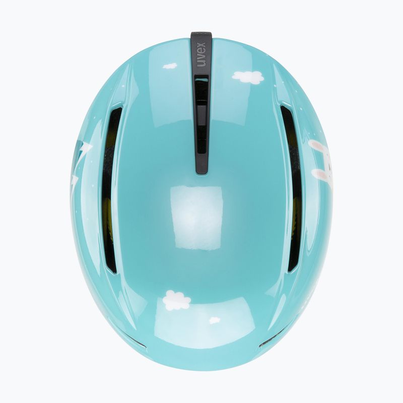 Casco da sci junior UVEX Viti Jr turquoise rabbit 4