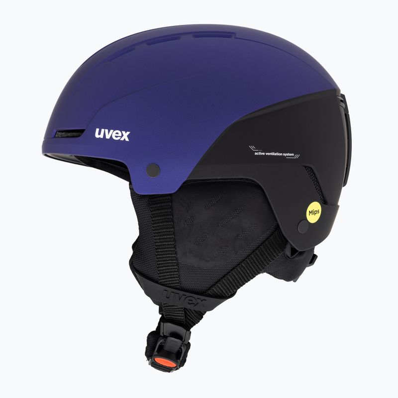 Casco da sci UVEX Stance Mips viola bash/nero opaco 5