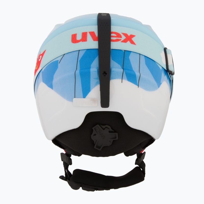 Casco da sci per bambini UVEX Viti Set + occhiali Speedy Pro azzurro birdy/lasergold lite 3
