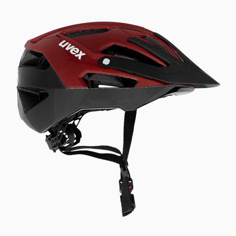 Casco da bici UVEX Quatro rosso rubino/nero 4