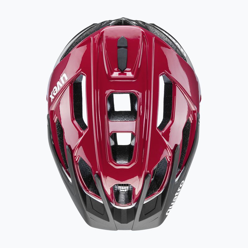 Casco da bici UVEX Quatro rosso rubino/nero 9