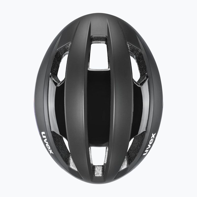 Casco da bici UVEX Rise Pro MIPS nero/galaxy opaco 9