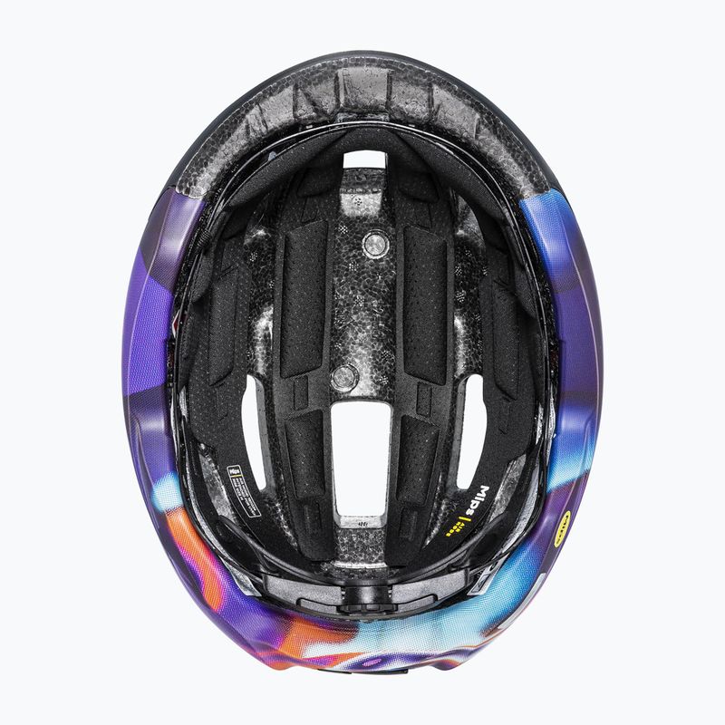 Casco da bici UVEX Rise Pro MIPS nero/galaxy opaco 10