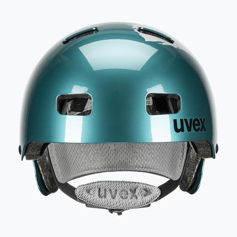 Casco bambino UVEX Kid 3 verde acqua / argento 2