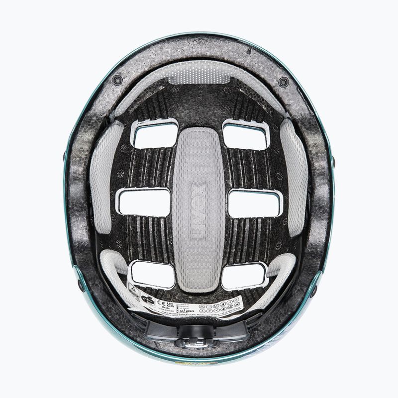 Casco bambino UVEX Kid 3 verde acqua / argento 4