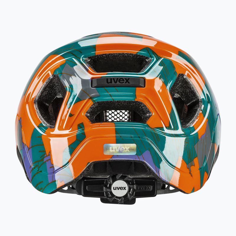 Casco da bici per bambini UVEX React Jr papaya camo 4