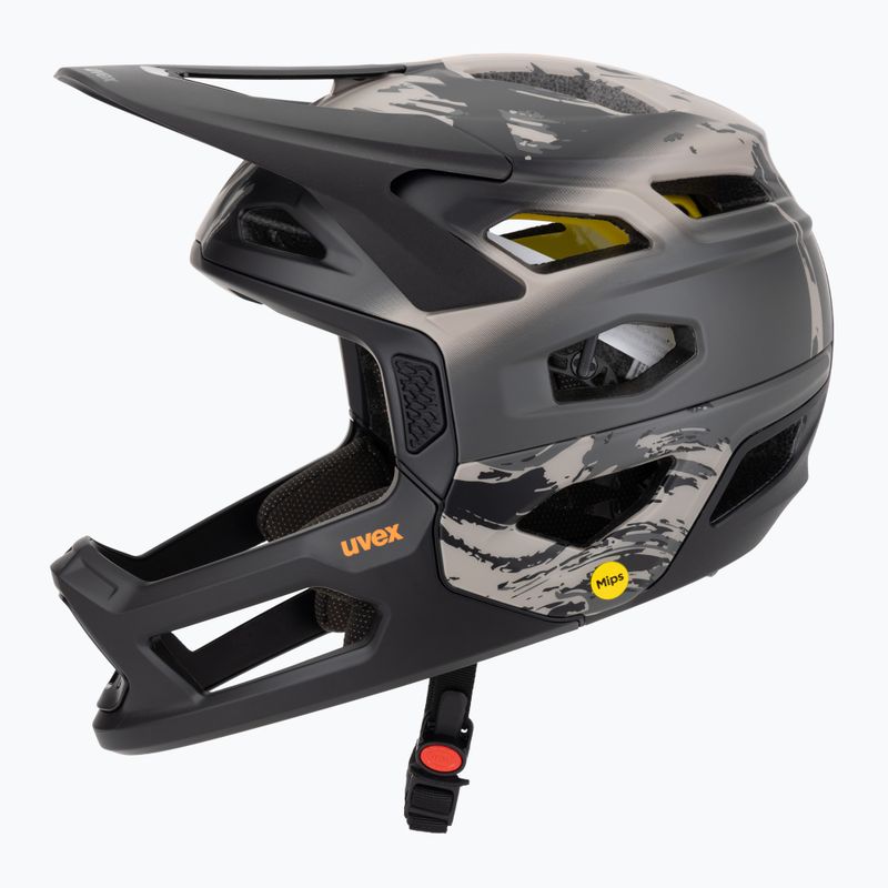 Casco da bicicletta UVEX Revolt MIPS quercia marrone/arancio opaco 3