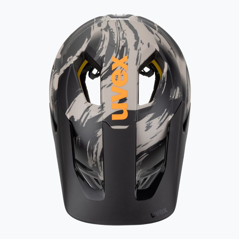 Casco da bicicletta UVEX Revolt MIPS quercia marrone/arancio opaco 7