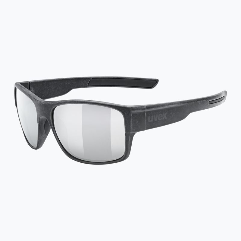 Occhiali da sole UVEX Esntl Urban nero opaco/argento specchiato