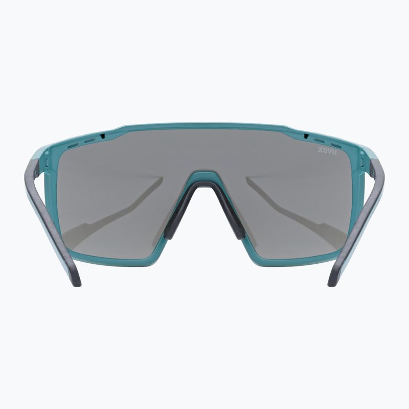 Occhiali da sole UVEX Mtn Perform S, opaco verde acqua/argento specchiante 3