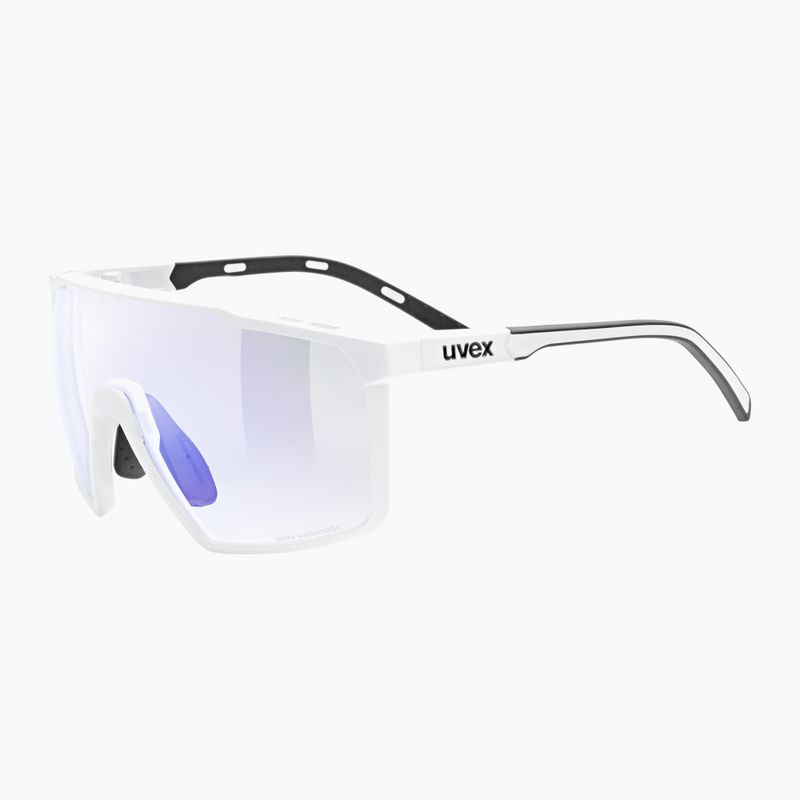 Occhiali da sole UVEX MTN Perform S V bianco opaco/blu specchiato