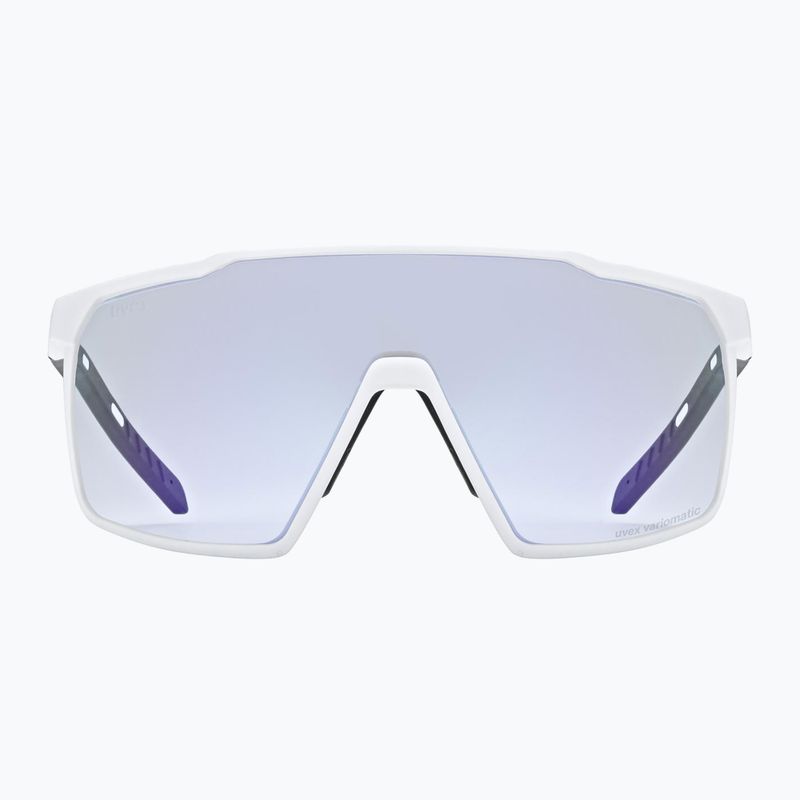 Occhiali da sole UVEX MTN Perform S V bianco opaco/blu specchiato 2