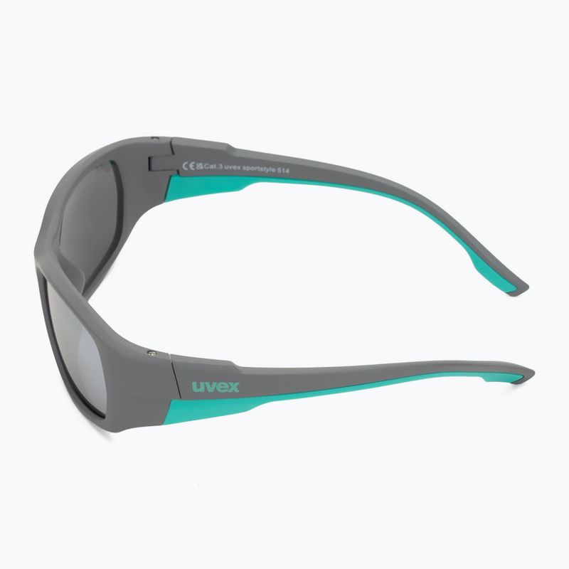UVEX occhiali da sole per bambini Sportstyle 514 grigio opaco/argento specchiato 4