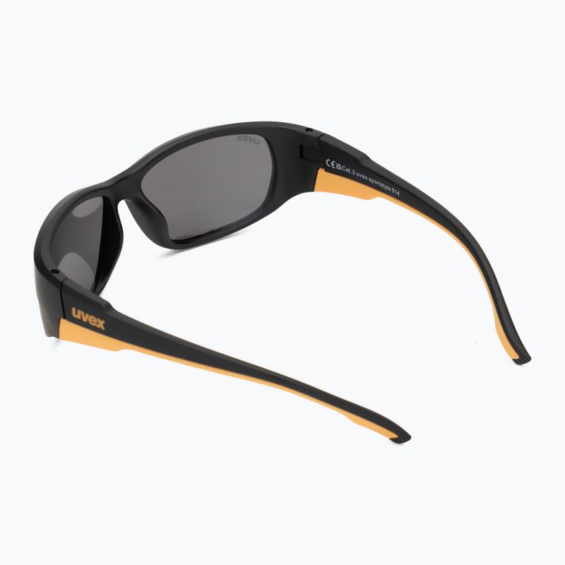 UVEX occhiali da sole per bambini Sportstyle 514 nero opaco/argento specchiato 2