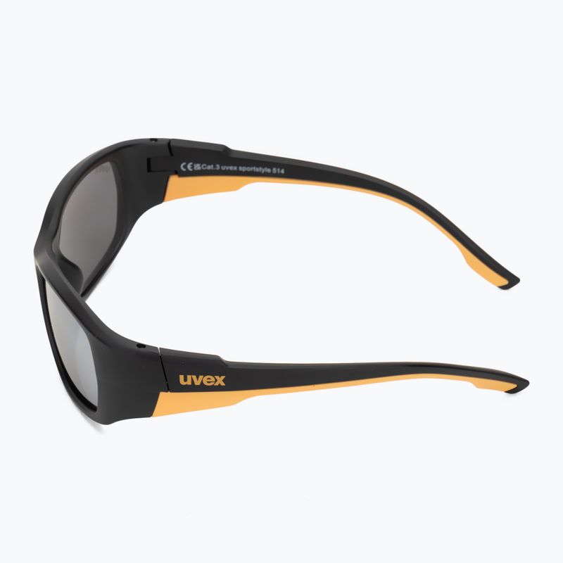 UVEX occhiali da sole per bambini Sportstyle 514 nero opaco/argento specchiato 4