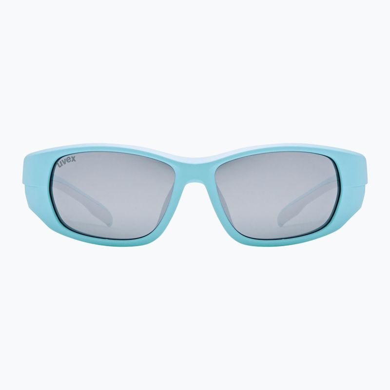UVEX occhiali da sole per bambini Sportstyle 514 blu chiaro opaco/argento specchiato 2