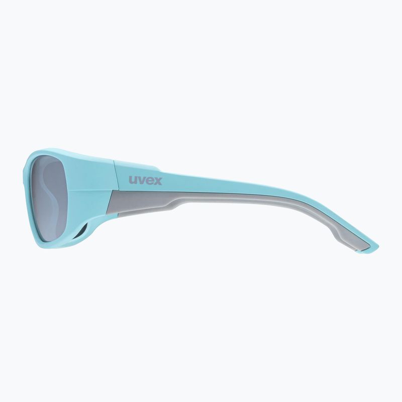 UVEX occhiali da sole per bambini Sportstyle 514 blu chiaro opaco/argento specchiato 4
