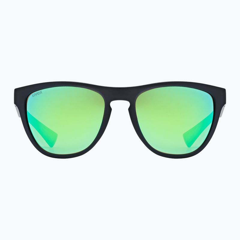 Occhiali da sole UVEX Esntl Spirit nero opaco/verde specchio 2