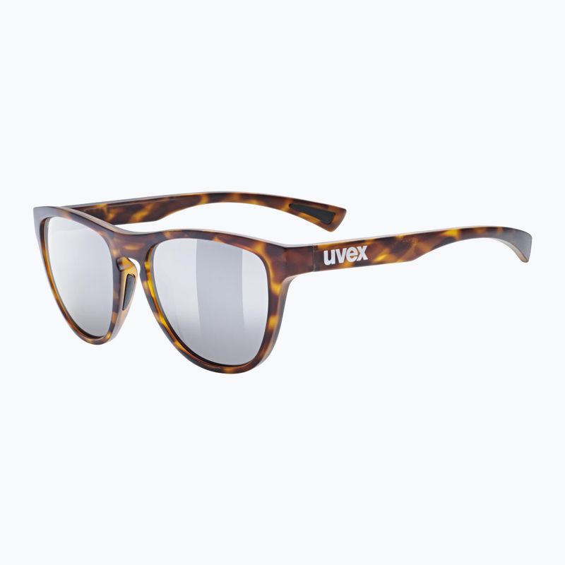 Occhiali da sole UVEX Esntl Spirit havanna opaco/argento specchiato