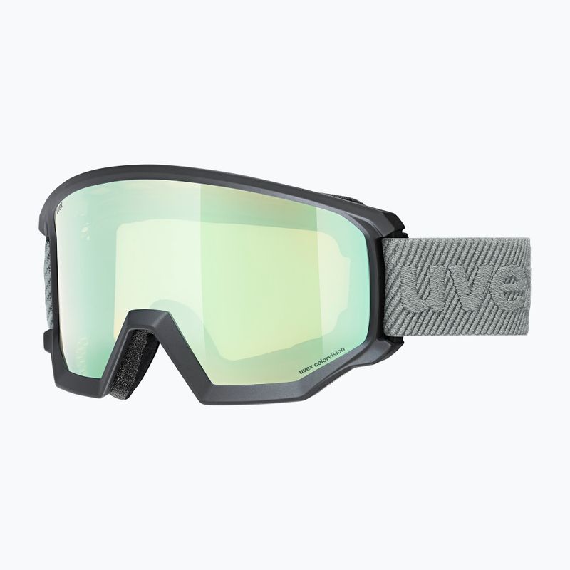 Maschera da sci UVEX Athletic CV black matt/mirror opal colorvision yellow