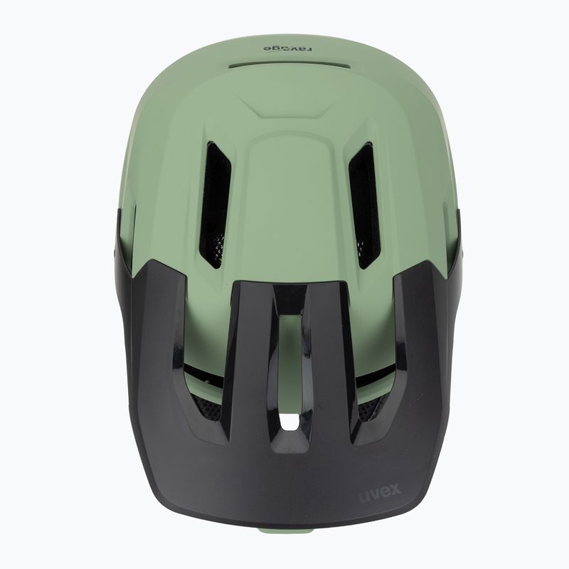 UVEX casco da bici Ravage verde muschio/nero opaco 6