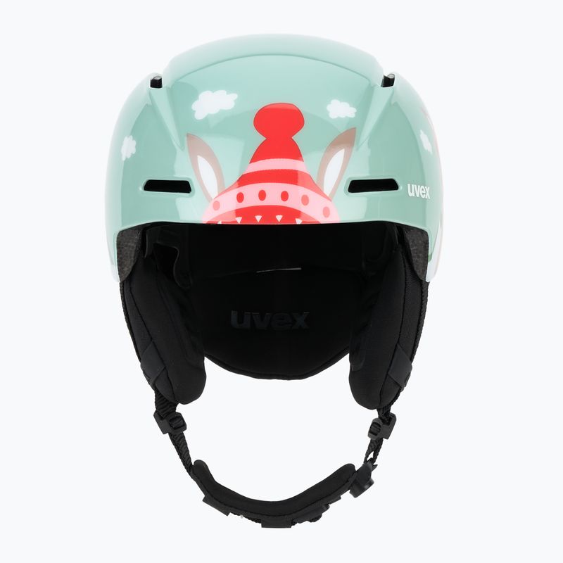 Casco da sci per bambini UVEX Viti Jr jade camel 2
