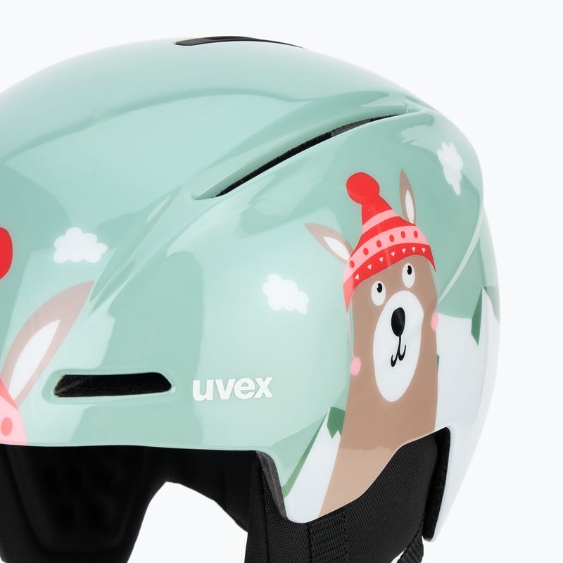 Casco da sci per bambini UVEX Viti Jr jade camel 8