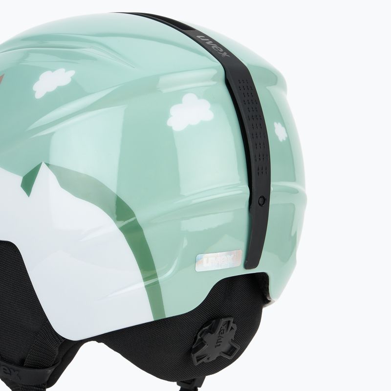 Casco da sci per bambini UVEX Viti Jr jade camel 9