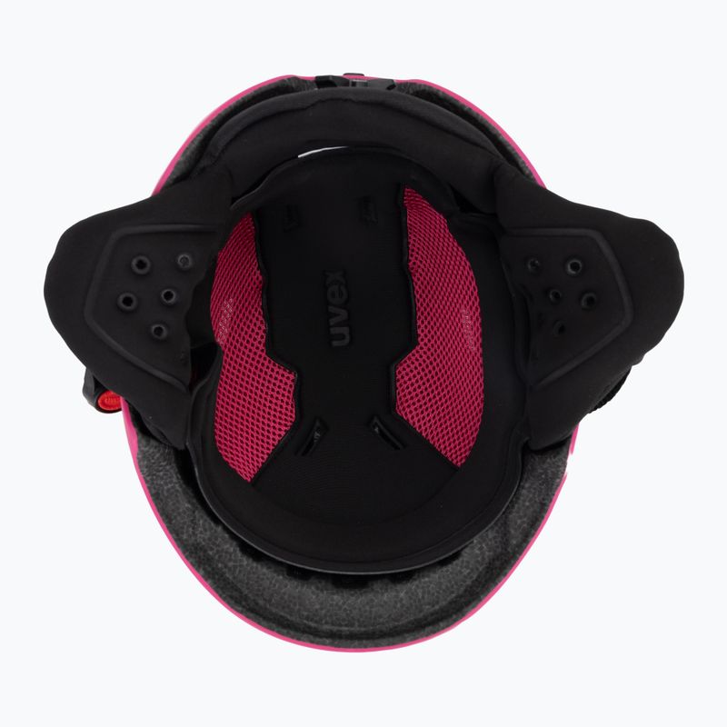 Casco da sci UVEX per bambini Viti rosa opaco 5