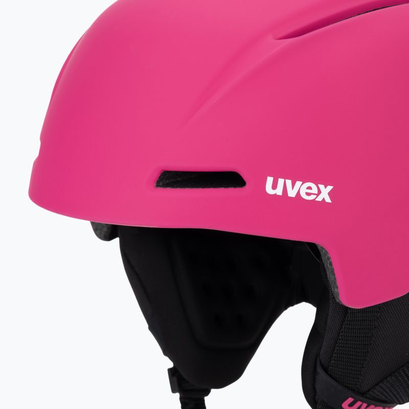 Casco da sci UVEX per bambini Viti rosa opaco 7
