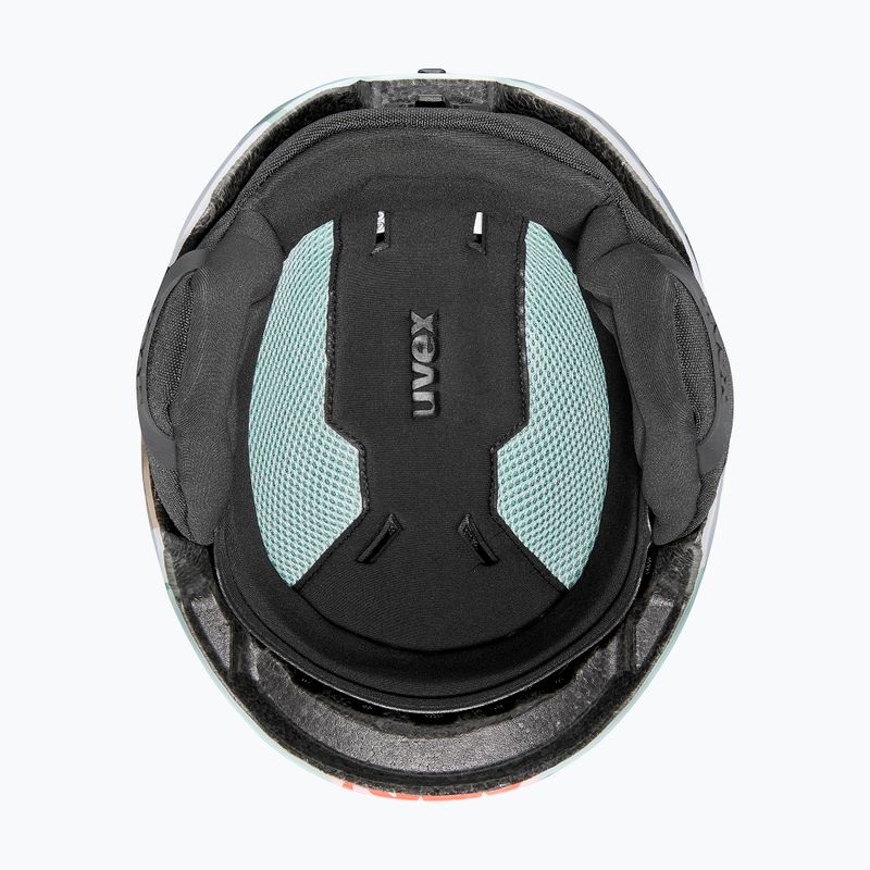 Casco da sci per bambini UVEX Viti Jr jade camel 5