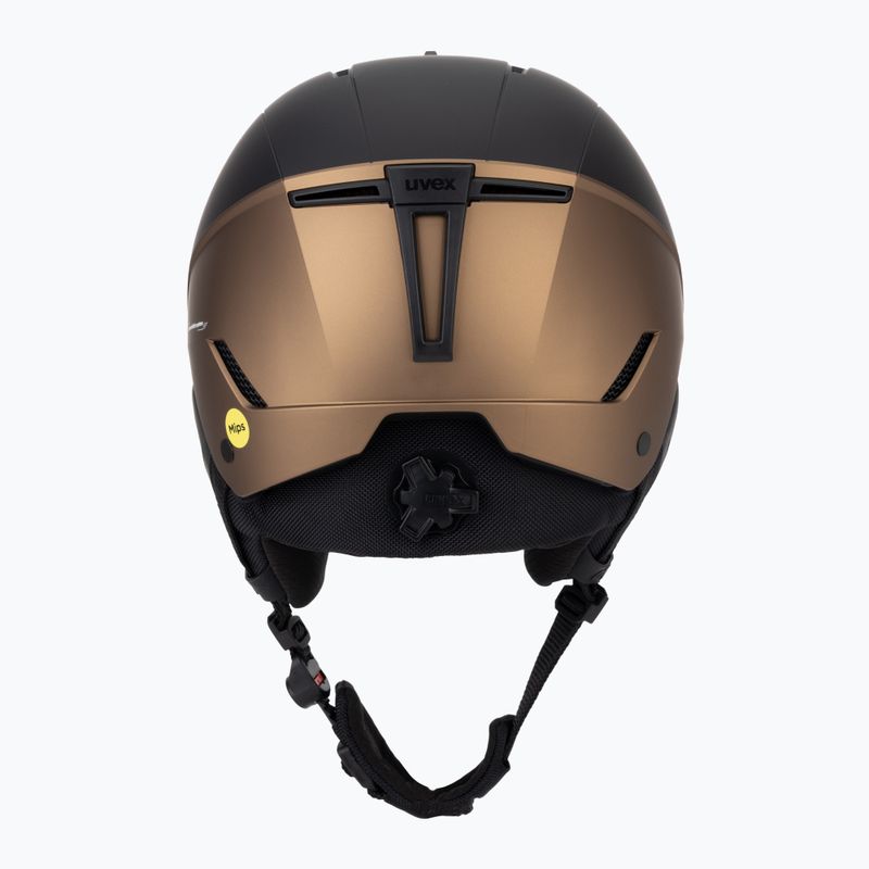 Casco da sci UVEX Stance MIPS nero/marrone opaco 4