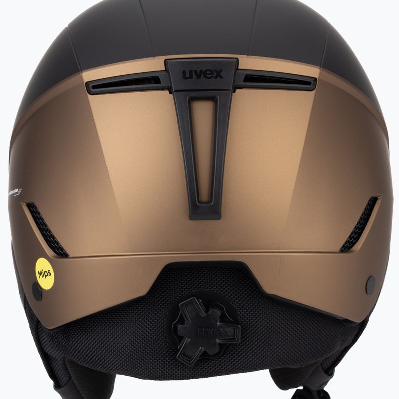Casco da sci UVEX Stance MIPS nero/marrone opaco 9