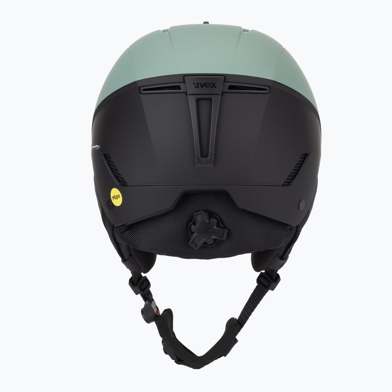 Casco da sci UVEX Stance MIPS verde ossido/nero opaco 4