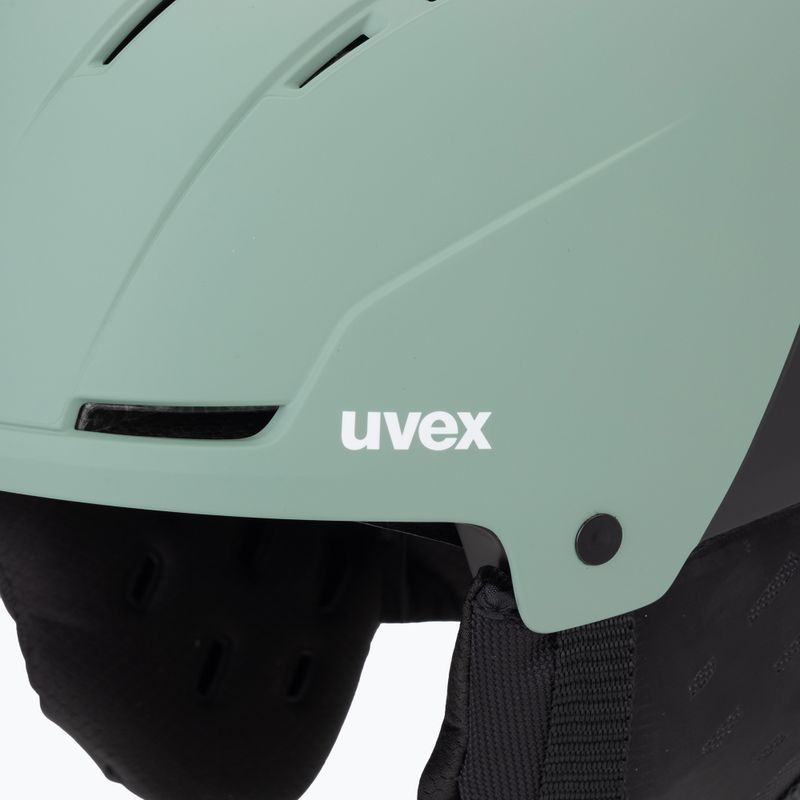 Casco da sci UVEX Stance MIPS verde ossido/nero opaco 7