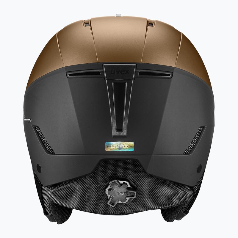 Casco da sci UVEX Stance marrone/nero opaco 3