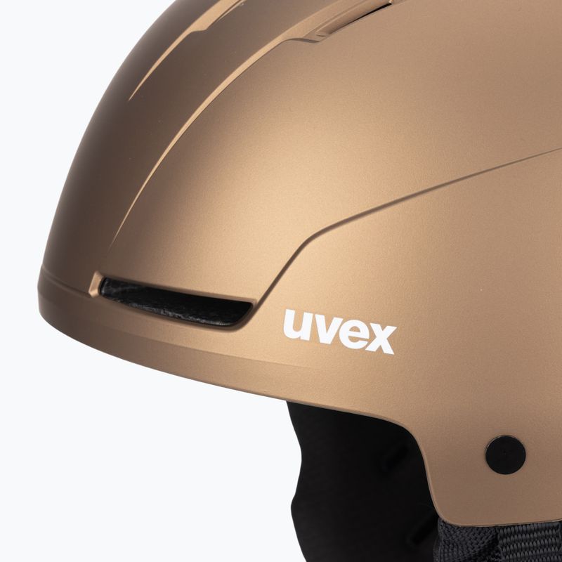 Casco da sci UVEX Stance marrone/nero opaco 7