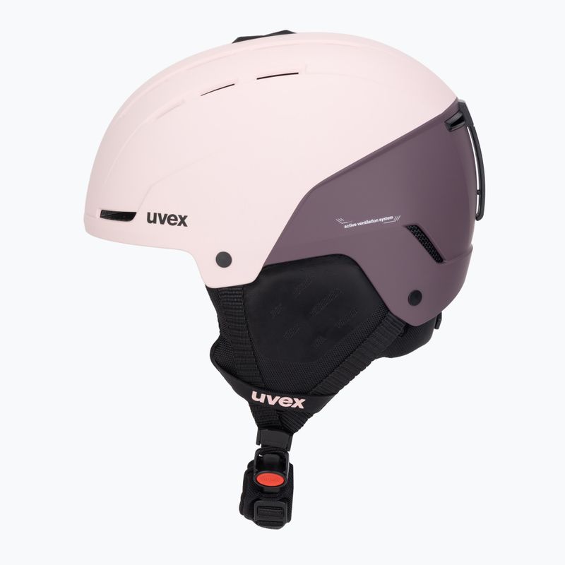 Casco da sci UVEX Stance powder/plum matt 3