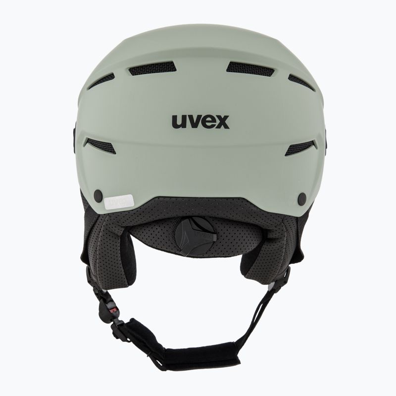 Casco da sci UVEX Instinct Visor verde ossido opaco/argento specchiato/fumo 4