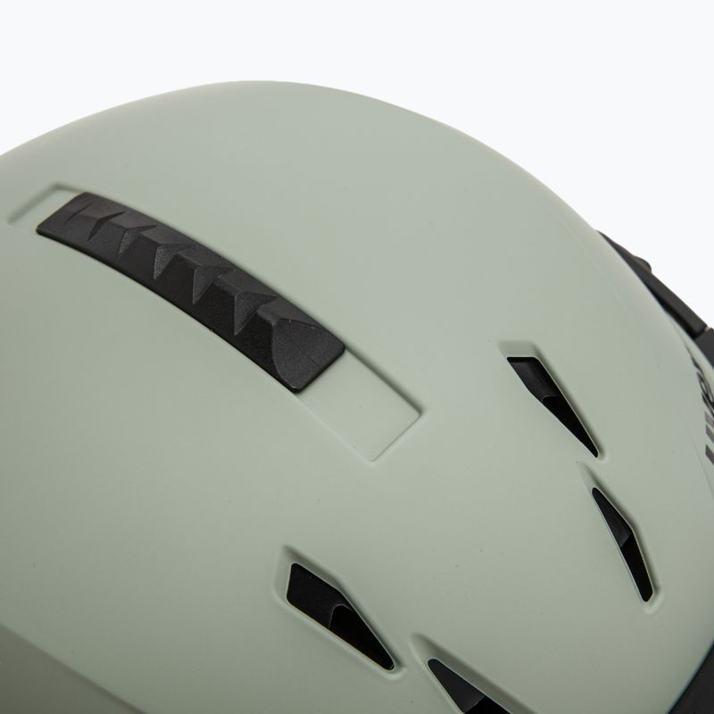 Casco da sci UVEX Instinct Visor verde ossido opaco/argento specchiato/fumo 9