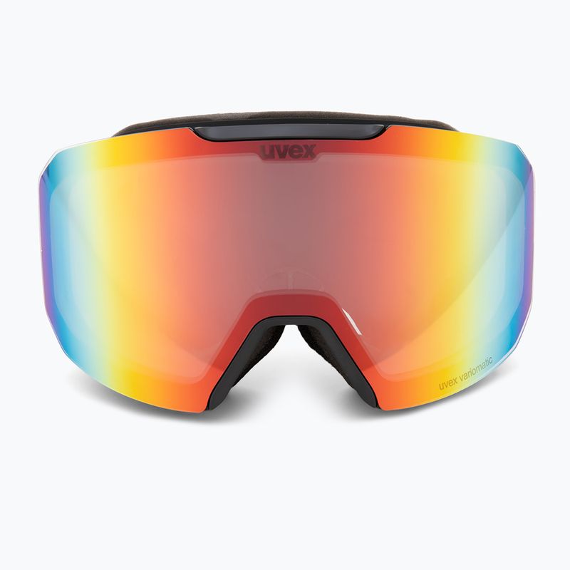 UVEX Evidnt Attract V + custodia nero opaco/specchio arcobaleno chiaro 3