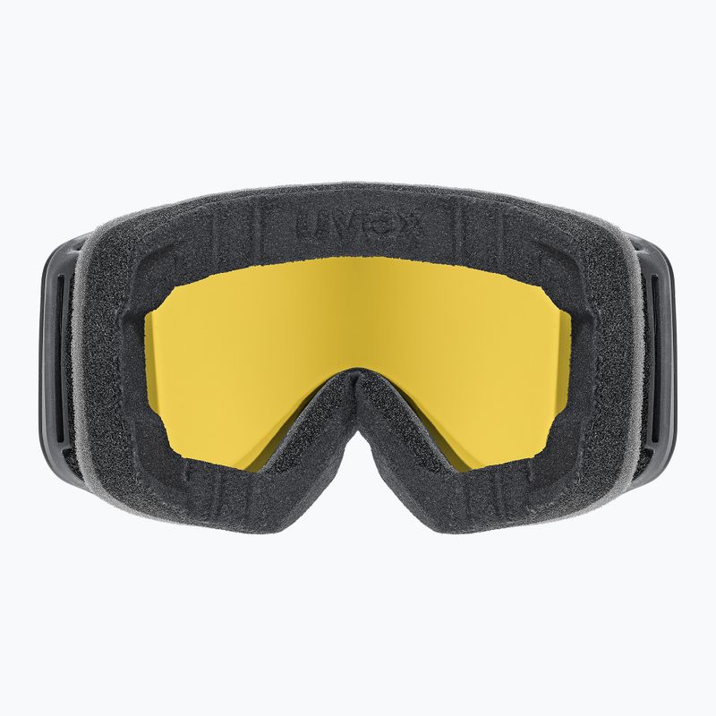 UVEX occhiali da sci per bambini Pwdr FM nero opaco/specchio verde giallo chiaro 3